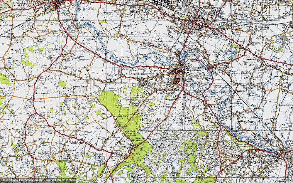 Old Map of Clewer Green, 1945 in 1945