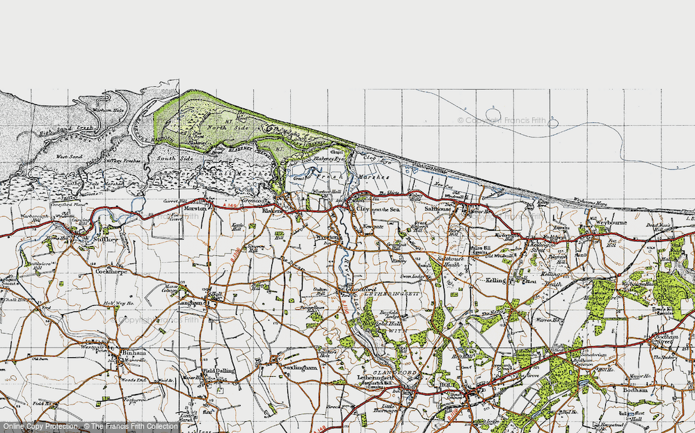 Old Map of Cley next the Sea, 1946 in 1946