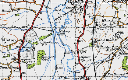 Old map of Birmingham & Fazeley Canal in 1946