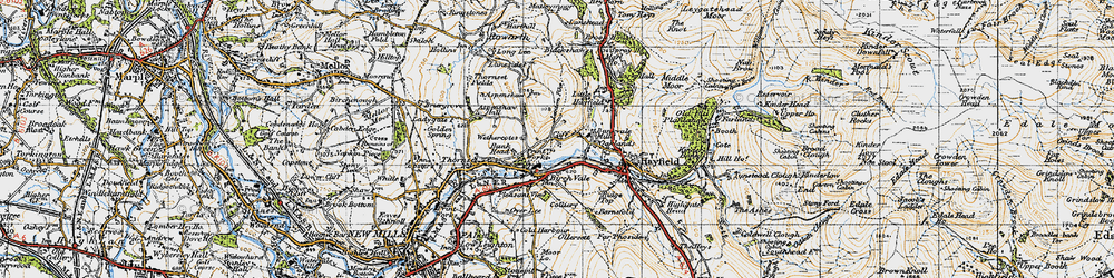 Old map of Cliff in 1947