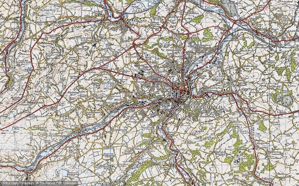 Old Map of Cliff End, 1947 in 1947