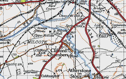 Old map of Clifford Chambers in 1946