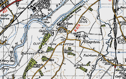 Old map of Brands Hill in 1946