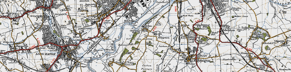 Old map of Brands Hill in 1946