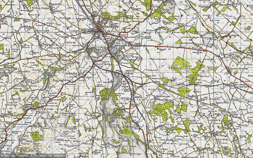 Old Map of Clifton, 1947 in 1947