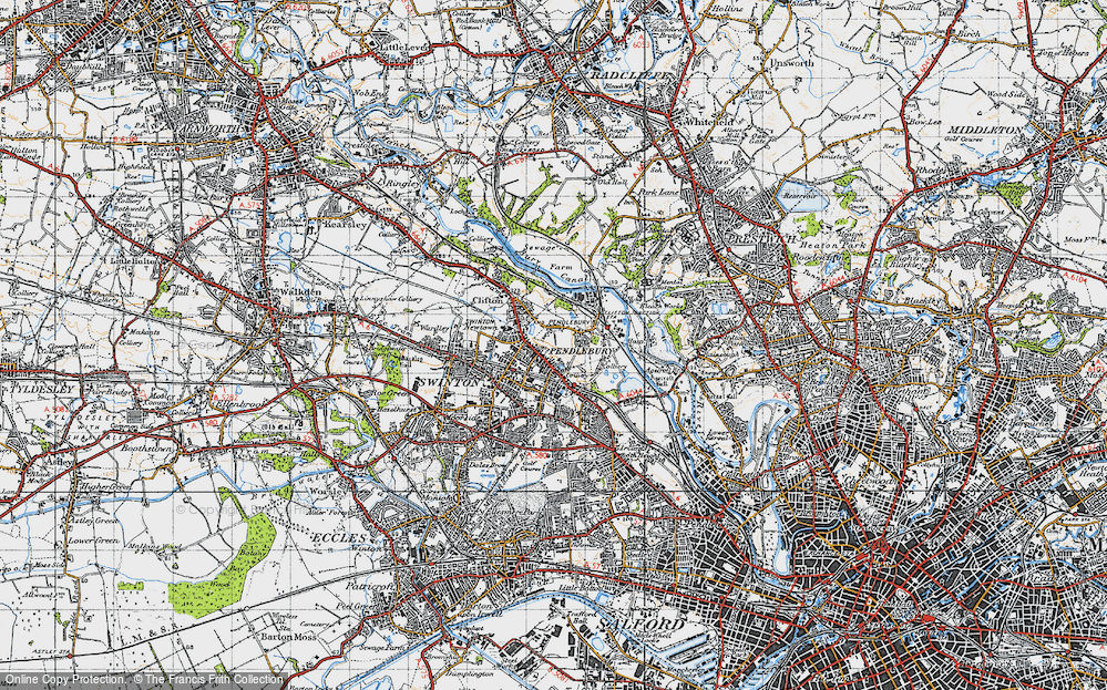 Old Map of Clifton Green, 1947 in 1947