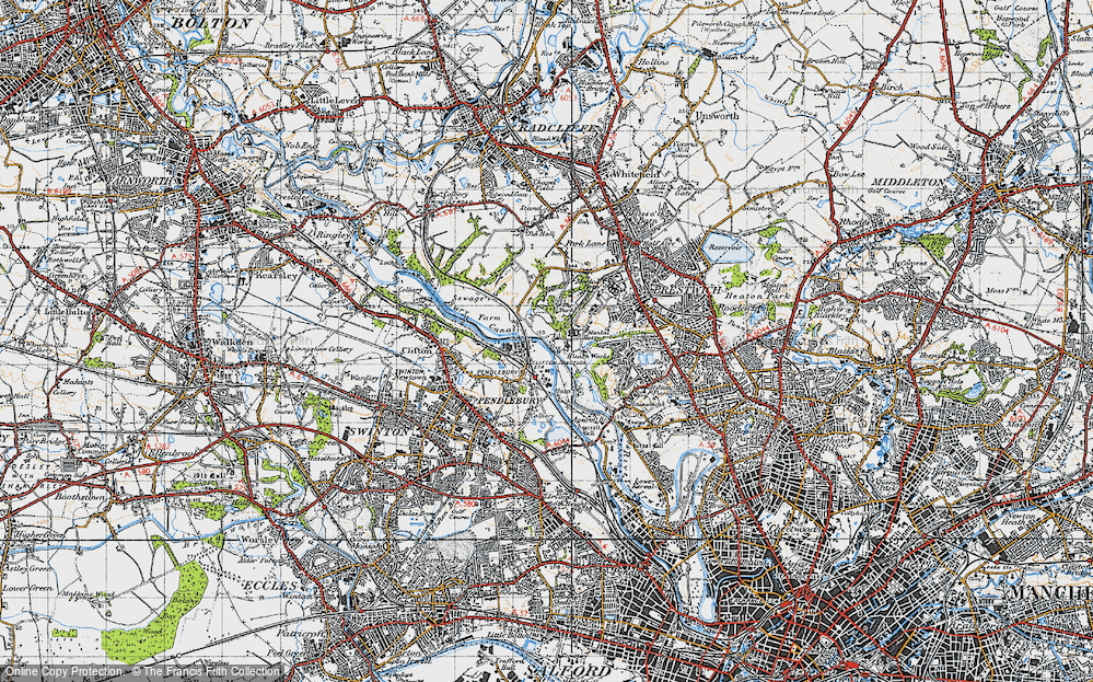 Old Map of Clifton Junction, 1947 in 1947