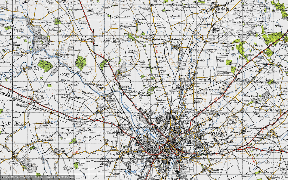 Old Map of Clifton Moor, 1947 in 1947