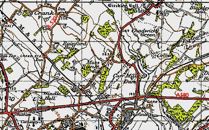 Old map of Clinkham Wood in 1947