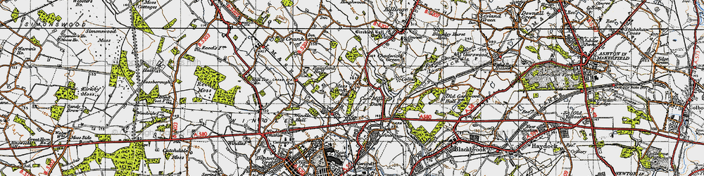 Old map of Clinkham Wood in 1947