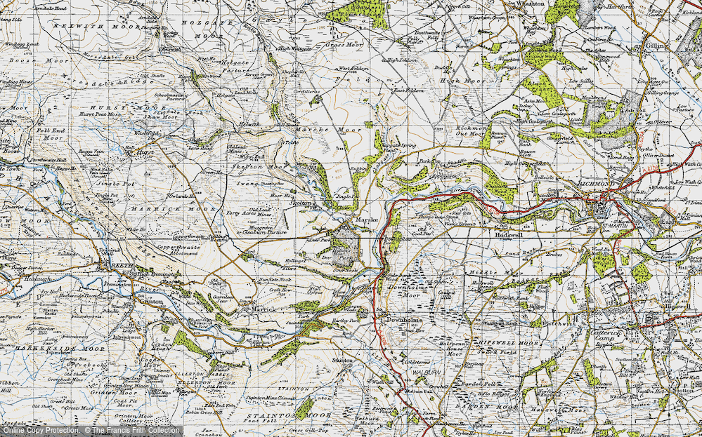 Old Map of Clints, 1947 in 1947