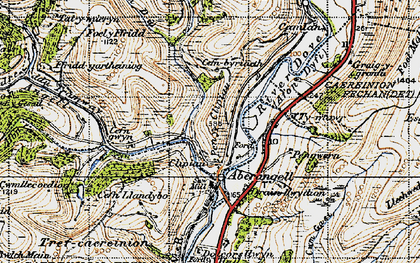 Old map of Clipiau in 1947