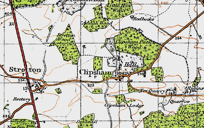 Old map of Addah Wood in 1946