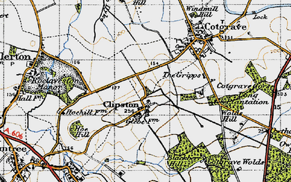Old map of Clipston in 1946