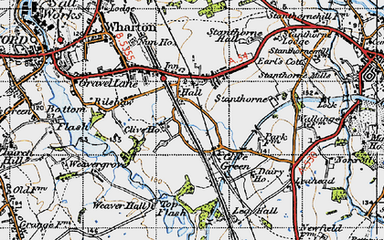 Old map of Clive Green in 1947
