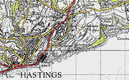 Old map of Clive Vale in 1940