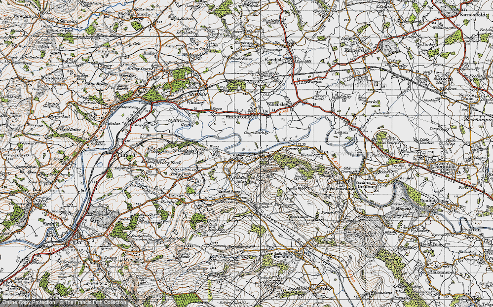 Old Map of Clock Mills, 1947 in 1947