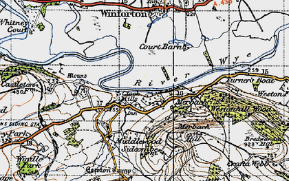 Old map of Clock Mills in 1947