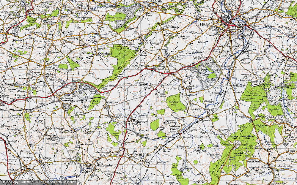 Old Map of Cloford Common, 1946 in 1946