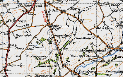 Old map of Cloigyn in 1946
