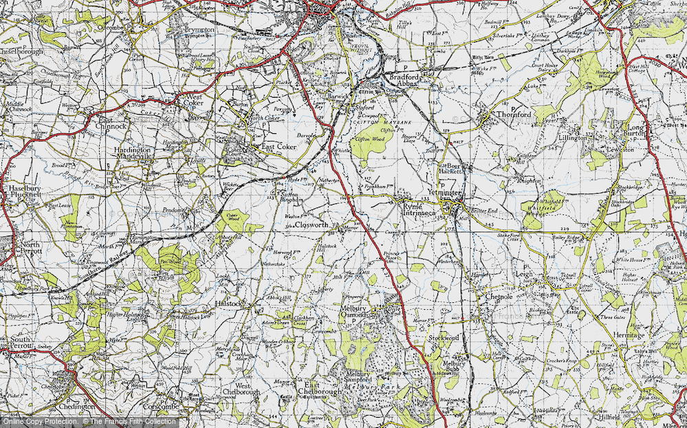 Old Map of Closworth, 1945 in 1945