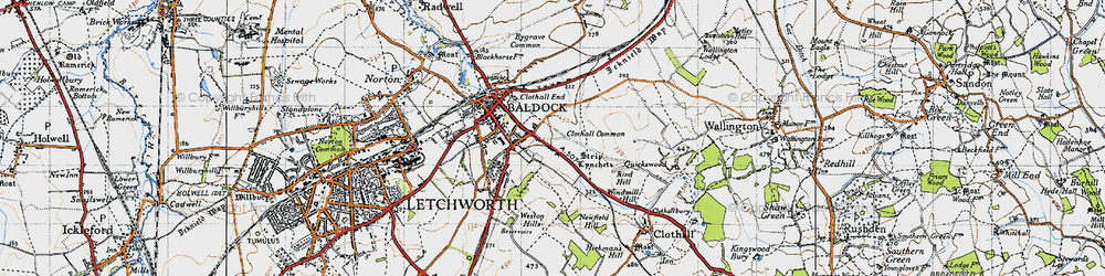 Old map of Bird Hill in 1946