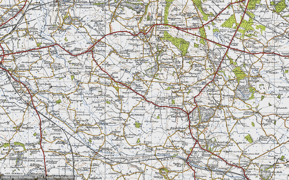 Old Map of Clotton Common, 1947 in 1947