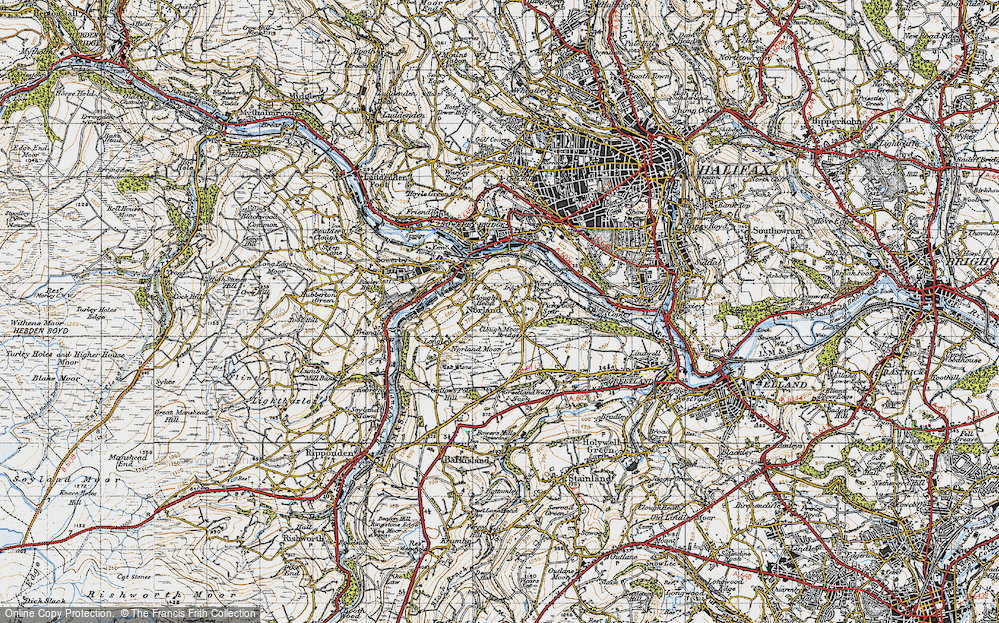 Old Map of Clough Head, 1947 in 1947