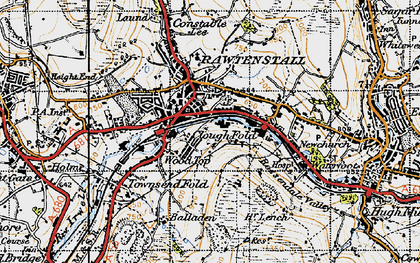 Old map of Cloughfold in 1947