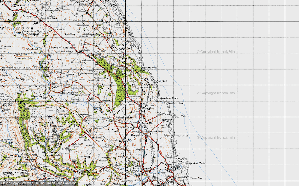 Old Map of Cloughton Newlands, 1947 in 1947
