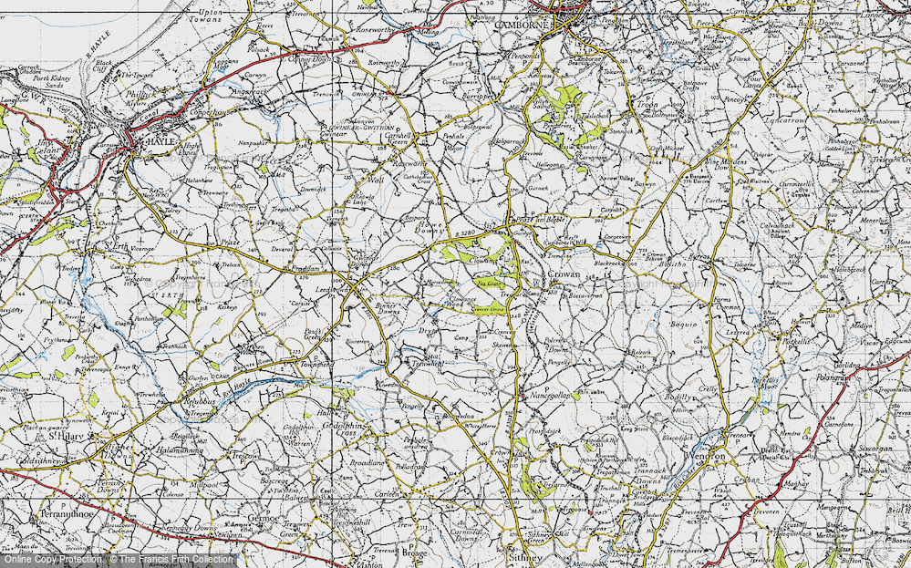 Old Map of Clowance Wood, 1946 in 1946