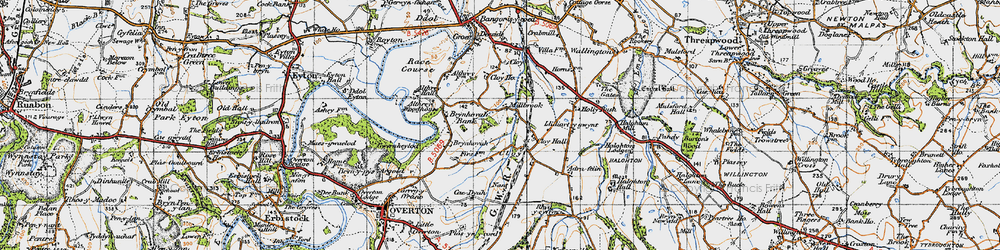 Old map of Adra-felin in 1947