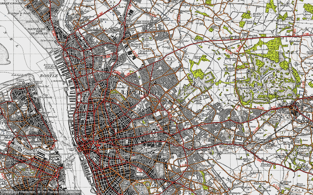 Old Map of Clubmoor, 1947 in 1947