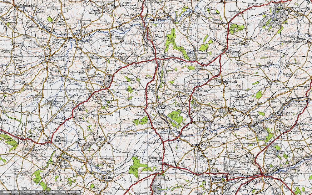 Old Map of Clutton, 1946 in 1946