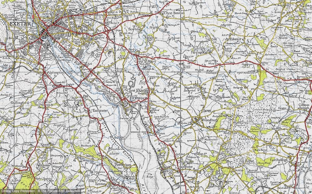Old Map of Clyst St George, 1946 in 1946