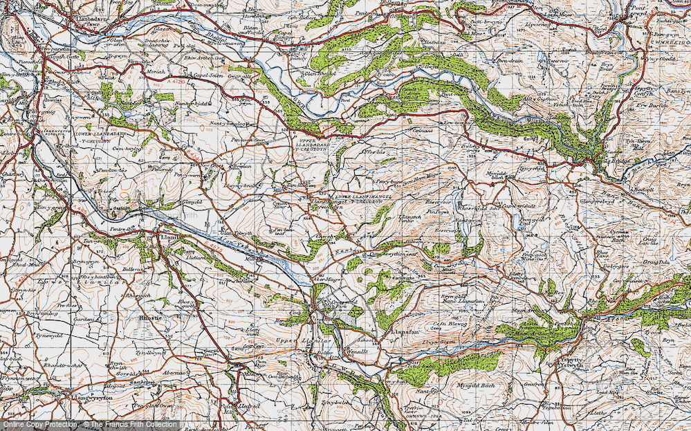 Old Map of Cnwch Coch, 1947 in 1947