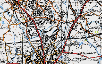 Old map of Coal Pool in 1946