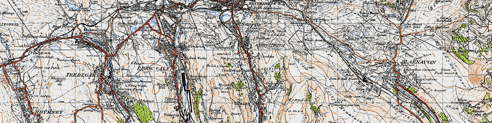 Old map of Coalbrookvale in 1947