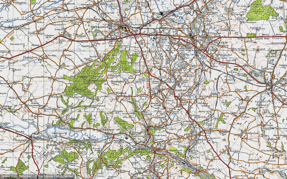 Old Map of Coalmoor, 1947 in 1947