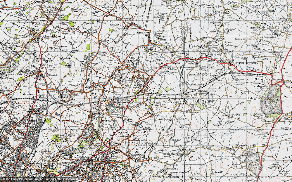 Old Map of Coalpit Heath, 1946 in 1946