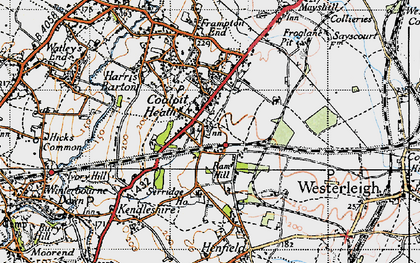 Old map of Coalpit Heath in 1946
