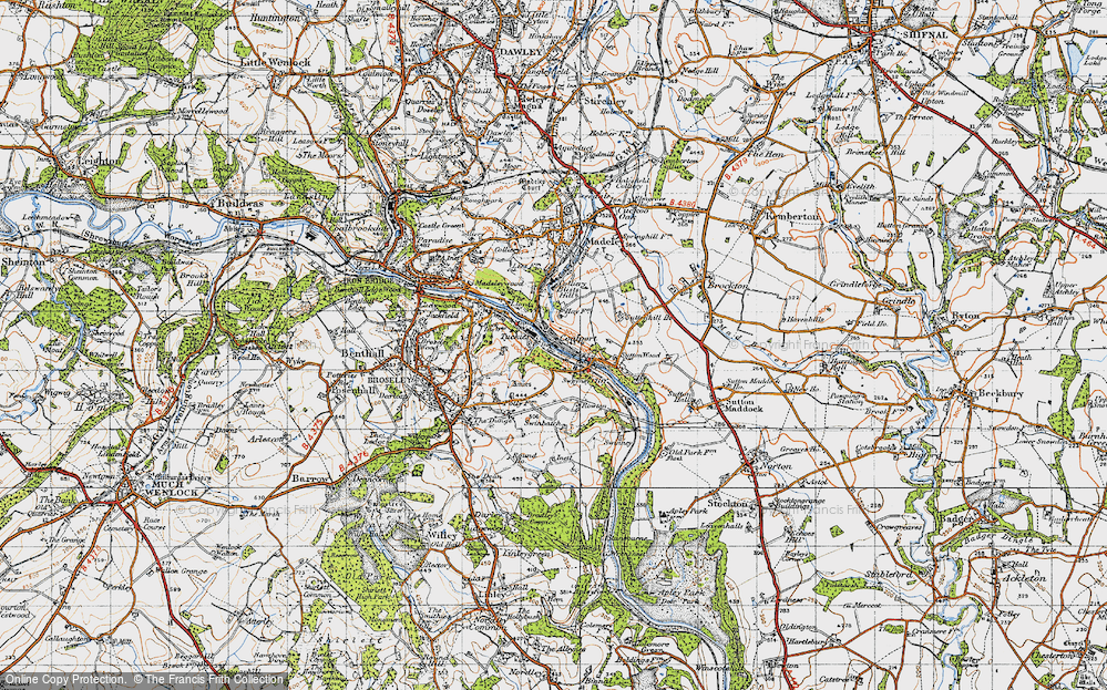 Old Map of Coalport, 1946 in 1946