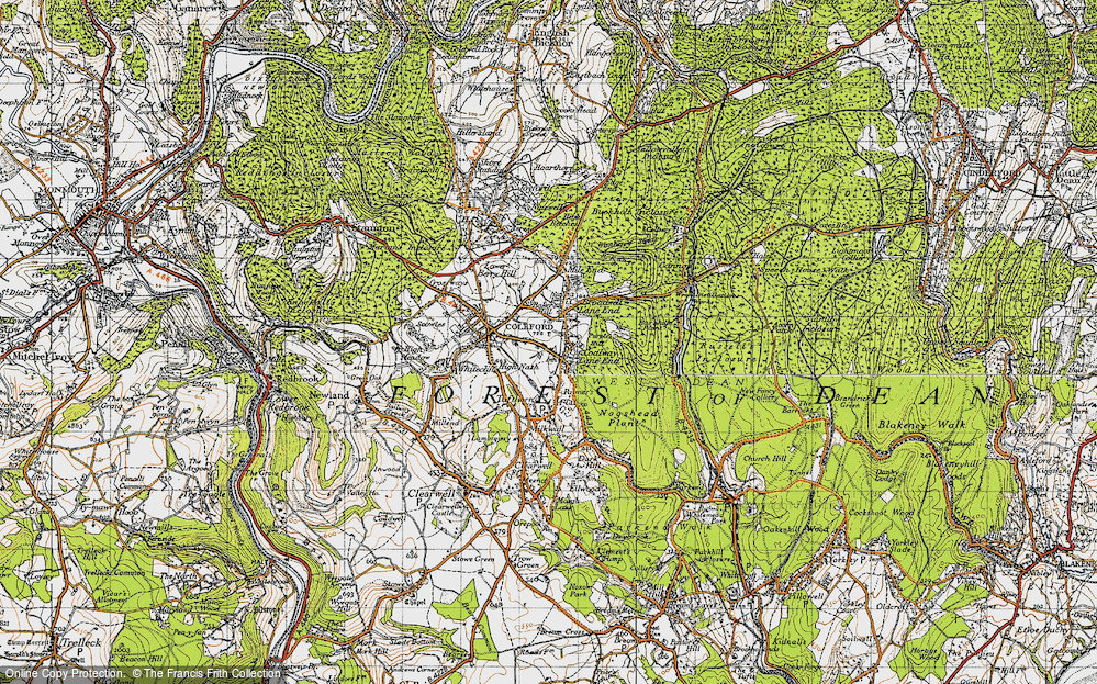 Old Map of Coalway, 1946 in 1946