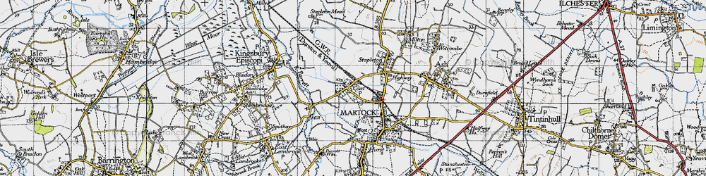 Old map of Coat in 1945