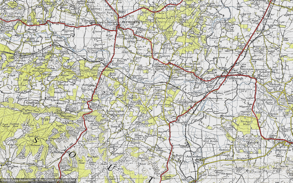 Old Map of Coates, 1940 in 1940
