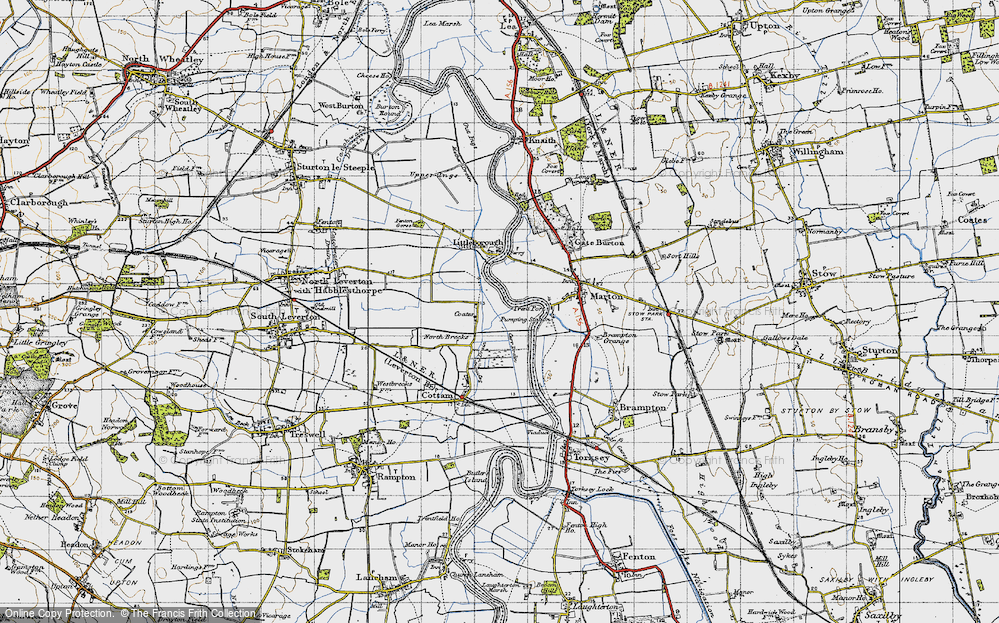 Old Map of Coates, 1947 in 1947