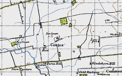Old map of Blackthorn Hill in 1947