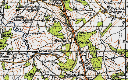 Old map of Cobbler's Plain in 1946