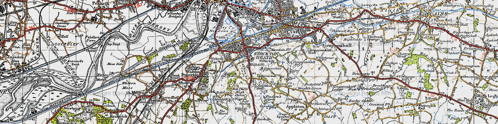 Old map of Cobbs in 1947