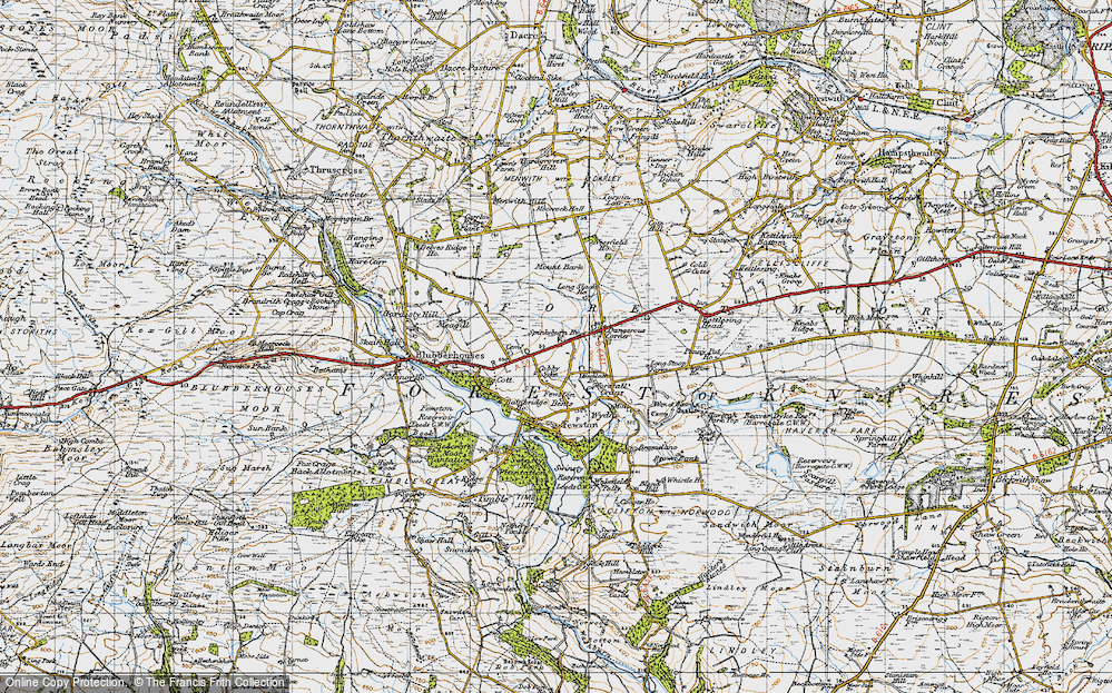 Old Map of Cobby Syke, 1947 in 1947